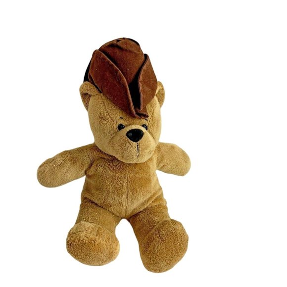 Zooma Plush Bear with Hat 11" Tall Stuffed Animal Toy - Picture 1 of 4
